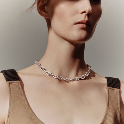 （HERMES）Chaine d'Ancre necklace HERMES Chaine D'ancre Necklace